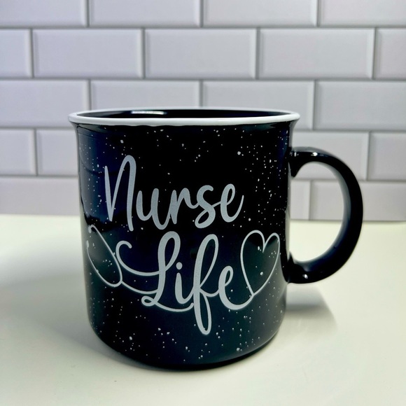 None Other - Nurse Life Black Mug